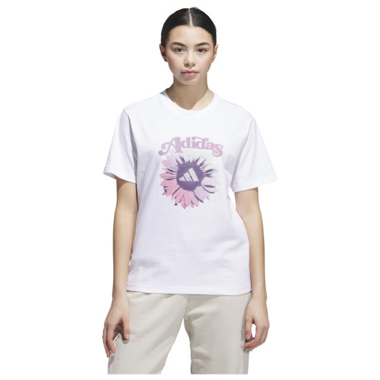 Adidas Γυναικεία κοντομάνικη μπλούζα Floral Graphic Tee Adidas Γυναικεία κοντομάνικη μπλούζα Floral Graphic Tee